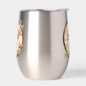 Moeder hout cirkel met bloemen (Links)