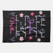 Moeder Ik dank God voor je dochter. Theedoek (Horizontaal)