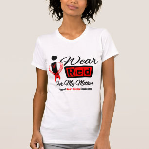 Moeder - ik Draag een hartziekte van het rode lint T-shirt