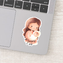 Moeder & Ik | Moederdag Knuffelsticker