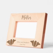 Moeder in Cursief Script Kindernamen Bloemen Gegraveerde Lijstjes (Links)