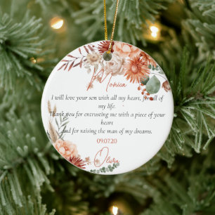 Moeder in de wet Gift Keramisch Ornament