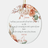 Moeder in de wet Gift Keramisch Ornament (Links)