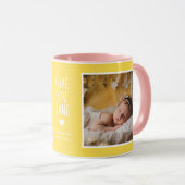 Moeder in de wet liefde foto's modern geel C61 wit Mok (Voorkant rechts)