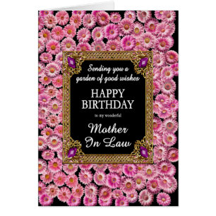 Moeder in de wet Verjaardag Roze Daisies