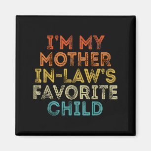 Moeder in Law Favoriete Kind Grappige Ouder Retro Magneet