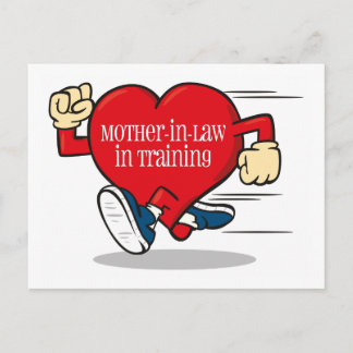 Moeder-in-law in opleiding Briefkaart