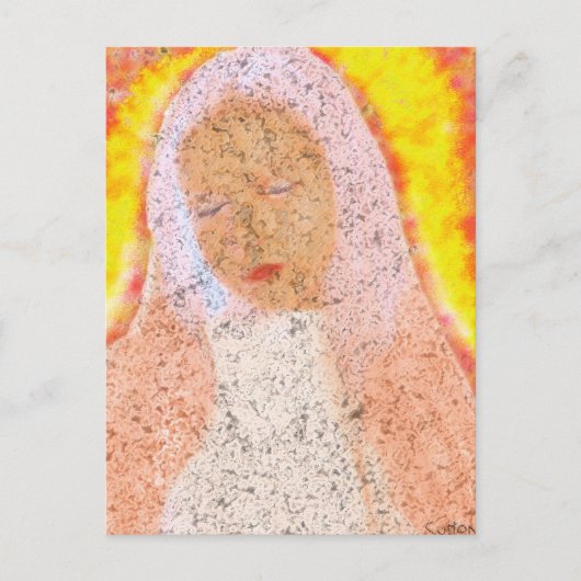 Moeder in Prayer Briefkaart (Voorkant)