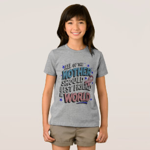Moeder is de beste vriend ter wereld Tri-Blend shirt