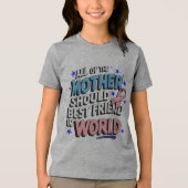 Moeder is de beste vriend ter wereld Tri-Blend shirt (Voorkant)