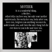 Moeder is een geweldig ding poster (Voorkant)