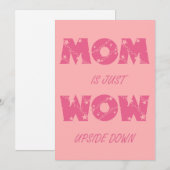 Moeder is gewoon Wow Feestdagenkaart (Voorkant / Achterkant)