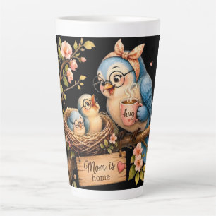 Moeder Is Thuis Zwarte Latte Mok Geschenk