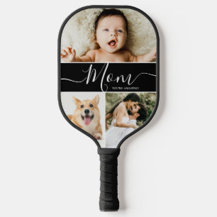 Moeder, je bent geweldig aangepaste fotocollage ca pickleball paddle