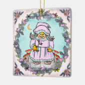 Moeder kabouter keramisch ornament (Links)