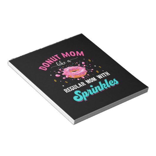 Moeder kan moeder als een gewone moeder met sprink notitieblok (Schuin)