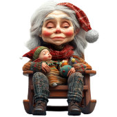 Moeder Kerst II Kerst Elf Keramisch Ornament