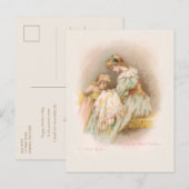  moeder, kind en nieuwe baby feestdagenkaart (Voorkant / Achterkant)