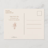  moeder, kind en nieuwe baby feestdagenkaart (Achterkant)