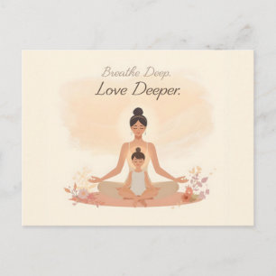 Moeder & Kind Meditatie Sereniteit Kunst Briefkaart