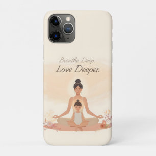 Moeder & Kind Meditatie Sereniteit Kunst iPhone 11 Pro Hoesje
