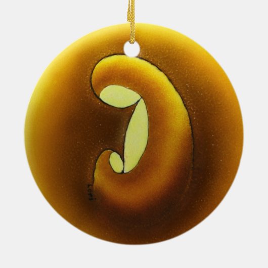 Moeder-kind ~ sierplant keramisch ornament (Achterkant)