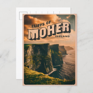moeder kliffen, Ierland natuur geschenken Briefkaart