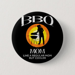 Moeder Koeler Barbecue Vlees Grillen Moederdag Mam Ronde Button 5,7 Cm