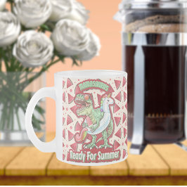 Moeder Koningin Floral Matglas Koffiemok