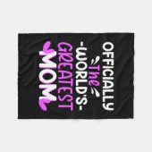 Moeder Kunst De wereld Groot mam Fleece Deken (Voorkant (Horizontaal))