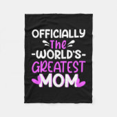 Moeder Kunst De wereld Groot mam Fleece Deken (Voorkant)