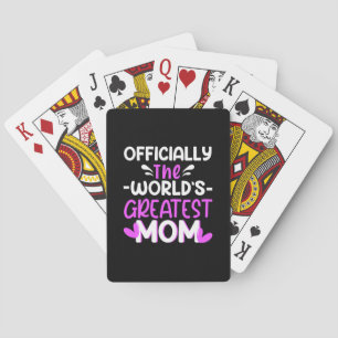 Moeder Kunst De wereld Groot mam Pokerkaarten