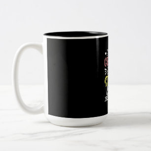 Moeder Kunst Eerste Keer Oma Verjaardag Tweekleurige Koffiemok