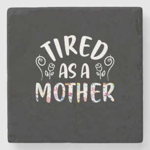 Moeder Kunst getild als moeder Stenen Onderzetter