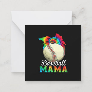 Moeder Kunst Honkbal Mama Verjaardag Notitiekaartje