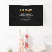 Moeder Kunst Memaw Definitie Spandoek (Insitu)