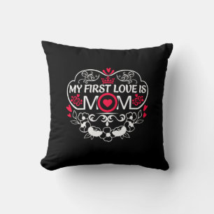 Moeder Kunst Mijn eerste liefde is mama Kussen