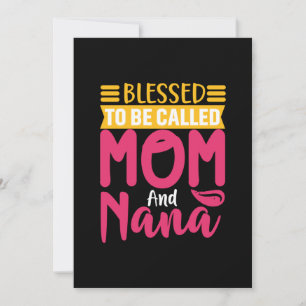 Moeder Kunst Moeder En Nana Feestdagenkaart