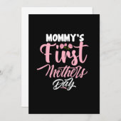 Moeder Kunst Moeders Eerste Moederdag Kaart (Voorkant / Achterkant)