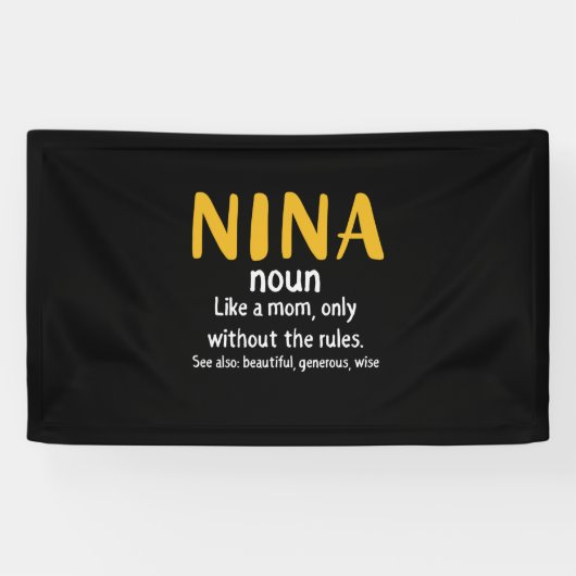 Moeder Kunst Nina Definitie Spandoek (Horizontaal)
