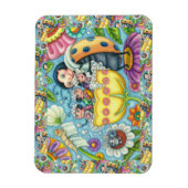 MOEDER LADYBUG EN KINDEREN, KNOP BUBBLE BATH MAGNEET (Verticaal)