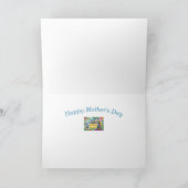 MOEDER LADYBUG EN KINDEREN, TULIP BUBBLE BATH FEESTDAGEN KAART (Binnen)