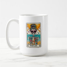 Moeder Leven Skelet Tarot Kaart Koffie Mok
