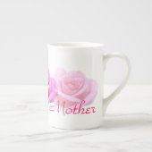 "Moeder" Lichte roze Rozen Porselein Kop (Rechts)