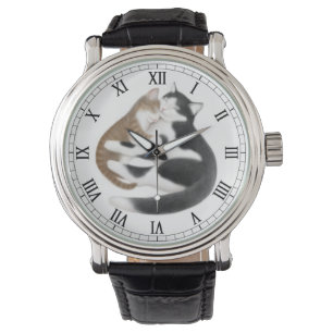 Moeder Liefde Katten Horloge