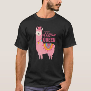 Moeder Llama Koningin Schattig Dier Voor Vrouwen L T-shirt