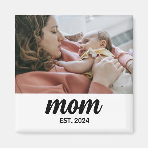 Moeder maakte geschenkmagneet met foto magneet