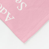 Moeder Mam Moeder Definitie Leuk Roze Fleece Deken (Hoek)