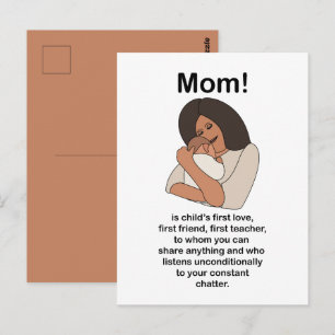 Moeder Mam Mother Citaat Verjaardag Briefkaart