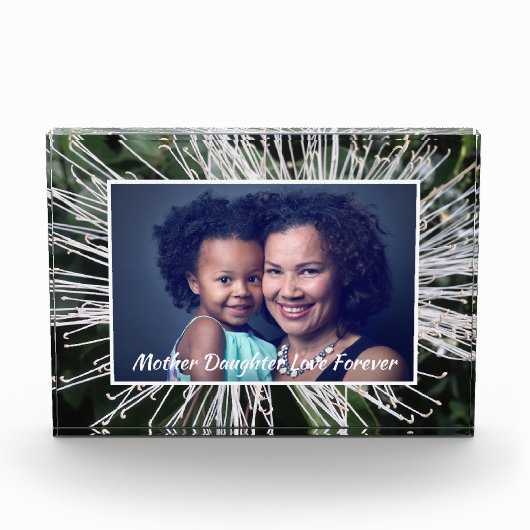 Moeder mama Dochter Familieliefde Personaliseren Fotoblokken (Voorkant)